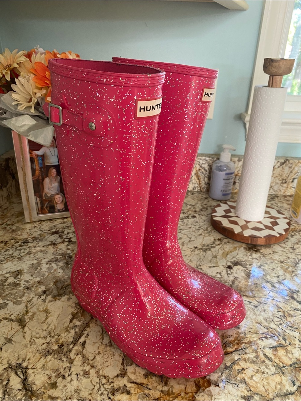 Pink Sparkle HUNTER Boots